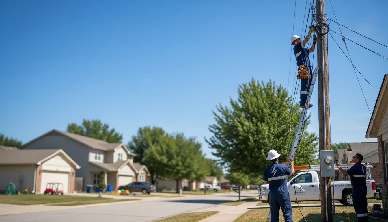 Residential electrician providing installation services in Brenton, WV